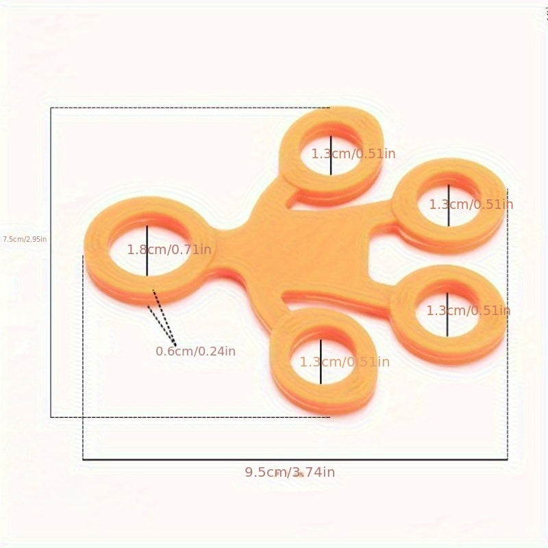 1pc Silicone Finger Grip Strengthener, Medium Tension Level, Hand Exerciser Ring for Finger Training and Strength Improvement