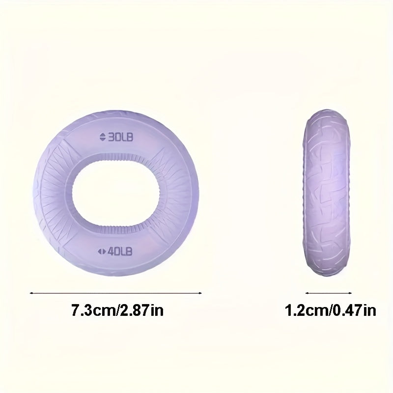 5pcs/1pc Silicone Grip Strength Enhancer Rings, 10-20/20-30/30-40/88.18-50.0/48.99LB Hand Grip Training, Forearm and Finger Exerciser Equipment - Suitable for Muscle Training, Sports, Climbing, Fitness