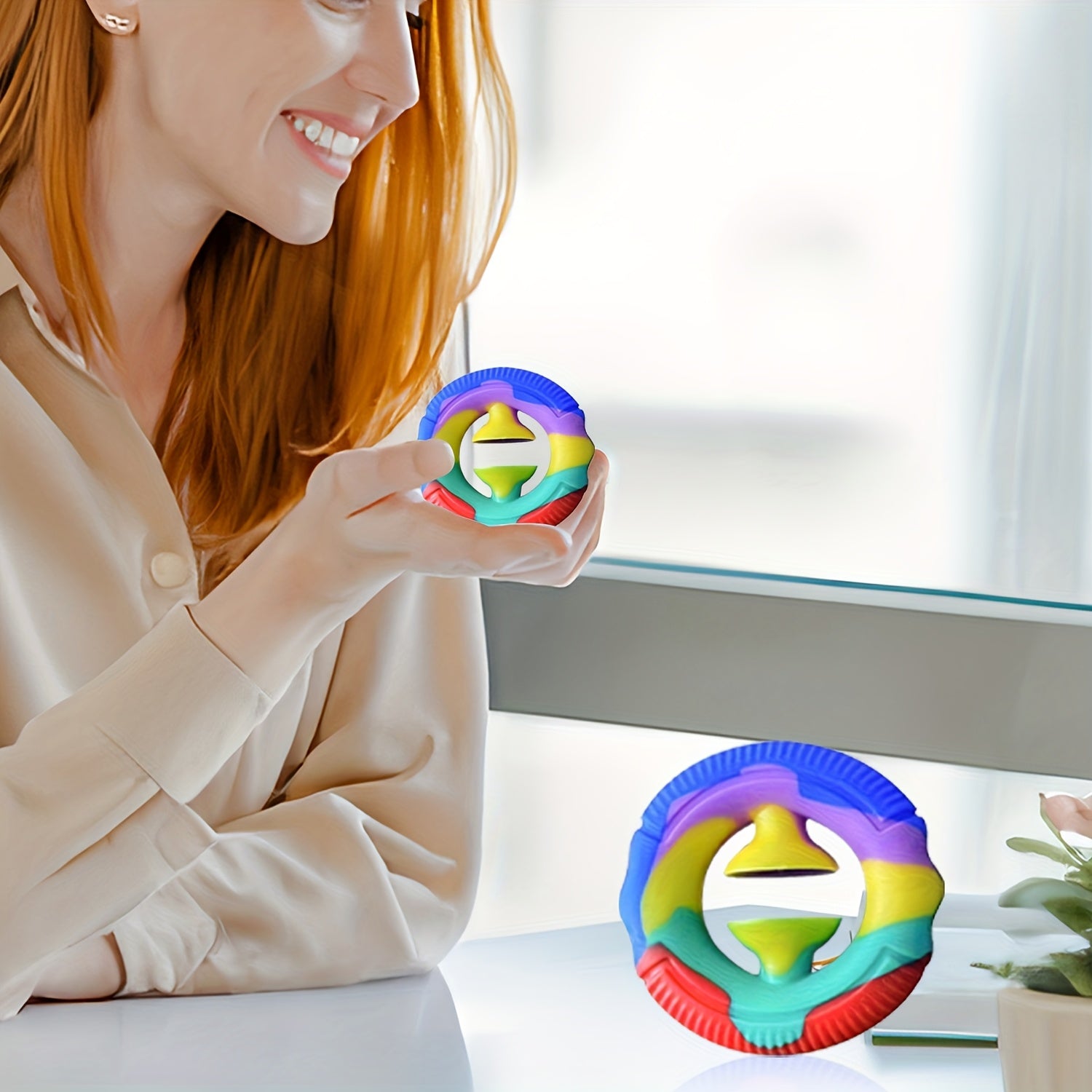 1pc Silicone Grip Strengthener with Suction Cup, Finger Rehabilitation Trainer, Hand Exercise Device