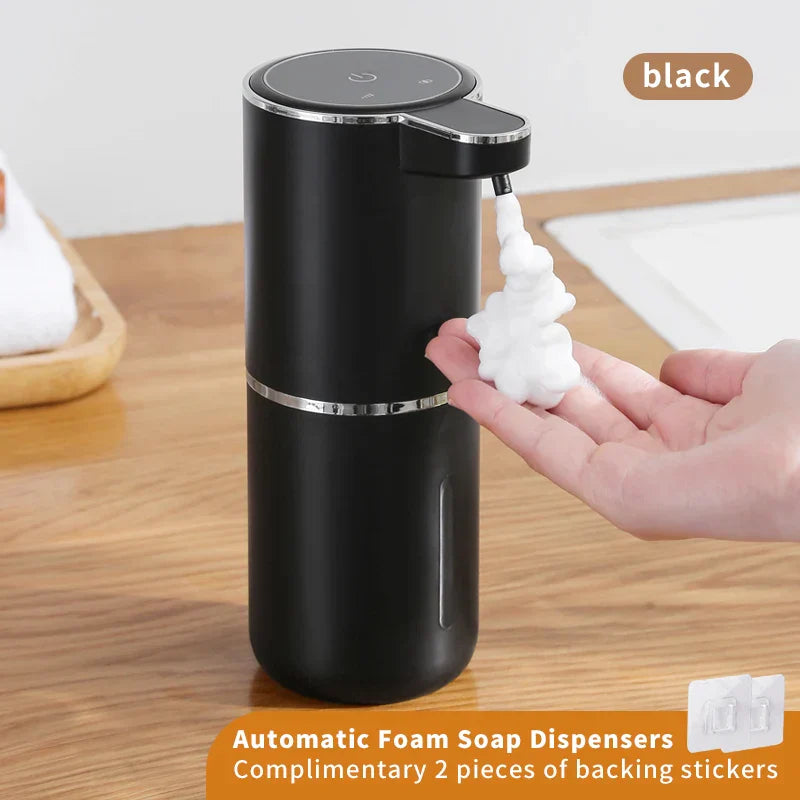 New Wall Mounted Automatic Soap Dispenser Foam Smart Hand Washing Machine 300ml Liquid Rechargeable Bathroom Induction Sensor