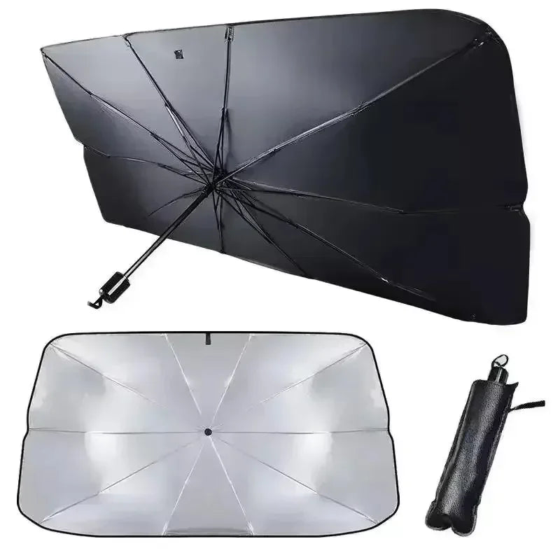 1PC Car windshield sunshade umbrella, protecting the dashboard from sunlight, foldable suitable for various cars