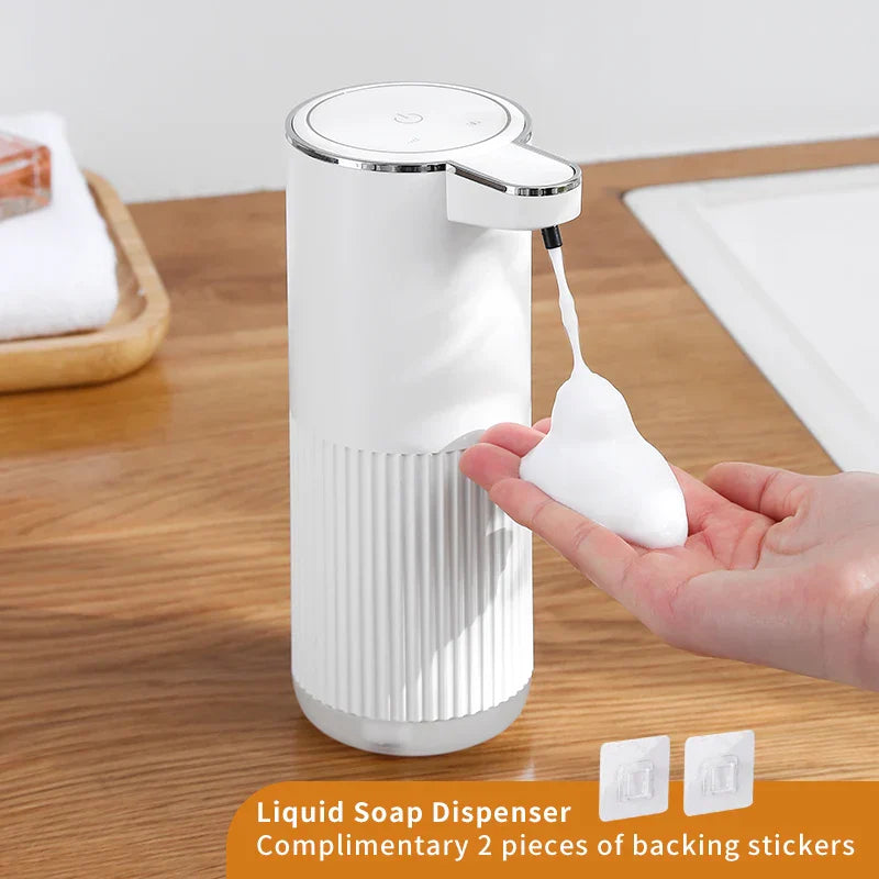 New Wall Mounted Automatic Soap Dispenser Foam Smart Hand Washing Machine 300ml Liquid Rechargeable Bathroom Induction Sensor