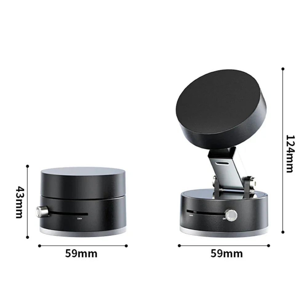 Car Magnetic Vacuum Phone Holder 360° Swivel Wireless Charging Bracket Dashboard Support GPS in Car For iPhone 15 14 13 Huawei