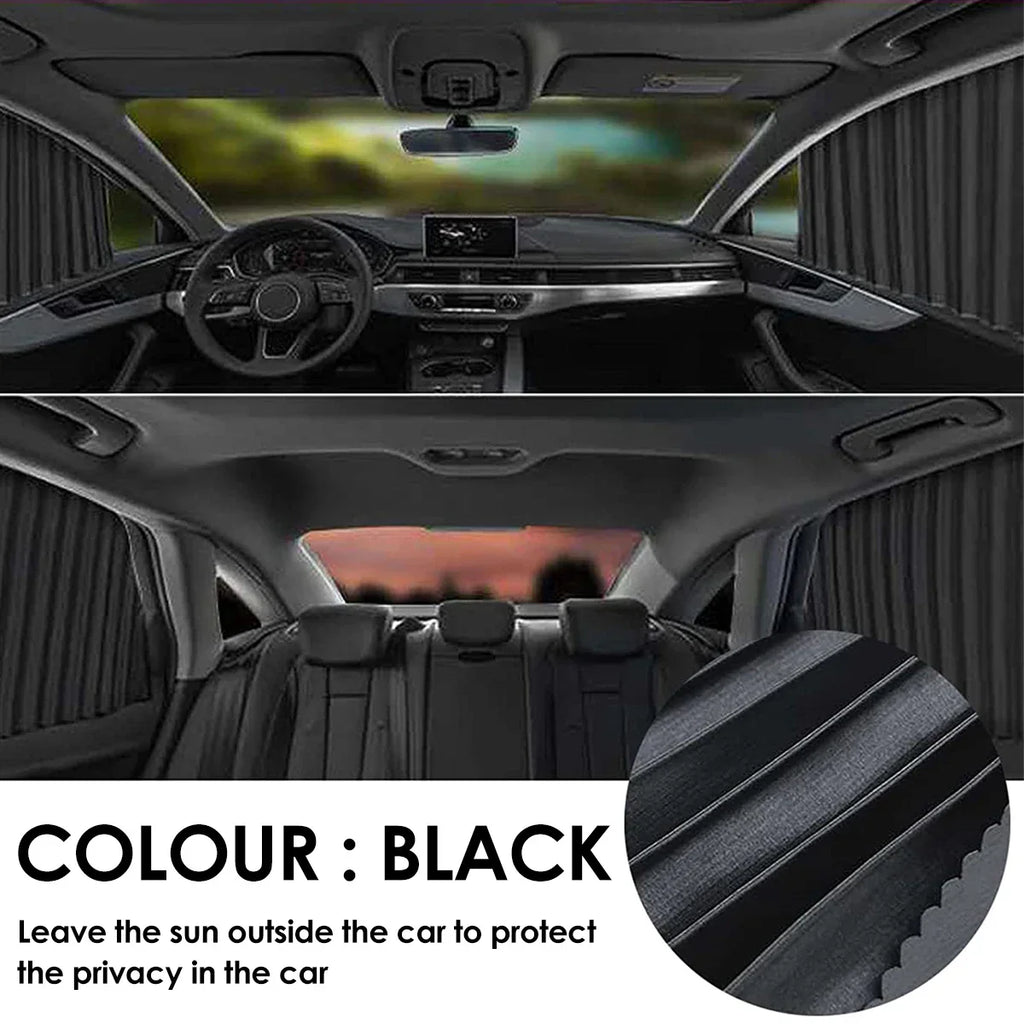 4pcs Car Sunshade Magnetic Side Window Curtain Auto Window Sun Shade Privacy Sun UV Protection Window Shield Car Interior Access
