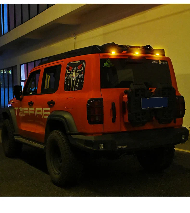 Solar Car Roof Strobe Light With Remote Control Cab Signal Lamp Wireless No Punch LED Truck Pickup Truck Roof Warning Lights