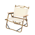 Outdoor Aluminum Alloy Kermit Chair Wood Grain Folding Portable Leisure Fishing Chair