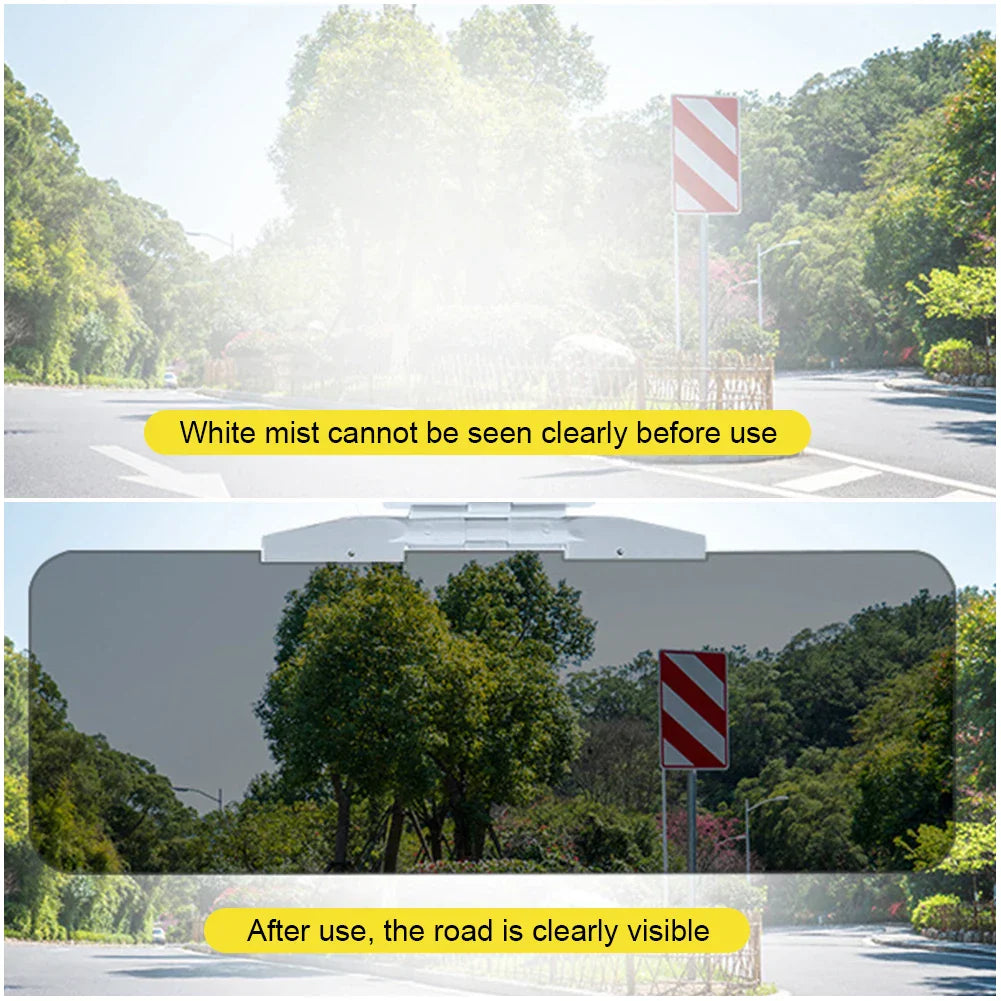 Car Sun Visor Polarized Anti Glare Sun Visor Extender Anti-Dazzle UV Blocking Sunshade HD Night Vision Driving Goggle Sun Shade
