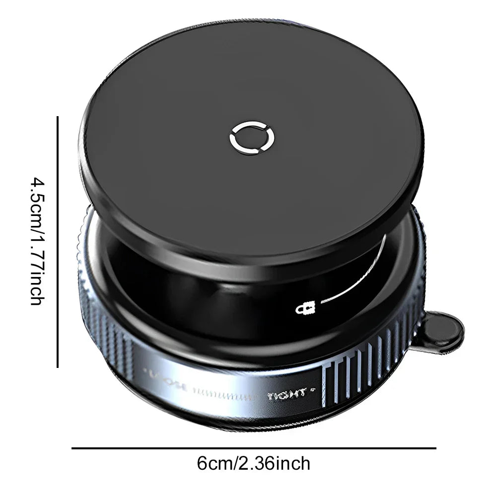 Car Magnetic Vacuum Phone Holder 360° Swivel Wireless Charging Bracket Dashboard Support GPS in Car For iPhone 15 14 13 Huawei