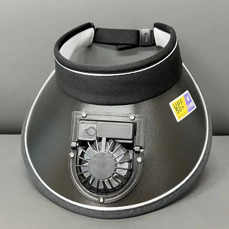 Breathable Cooling Fan Hat Sunscreen Fan Sun Visor Hat Fishing Hat Cooling Peaked Cap Hat Usb Charging Hat Fan For Sport Sunhat