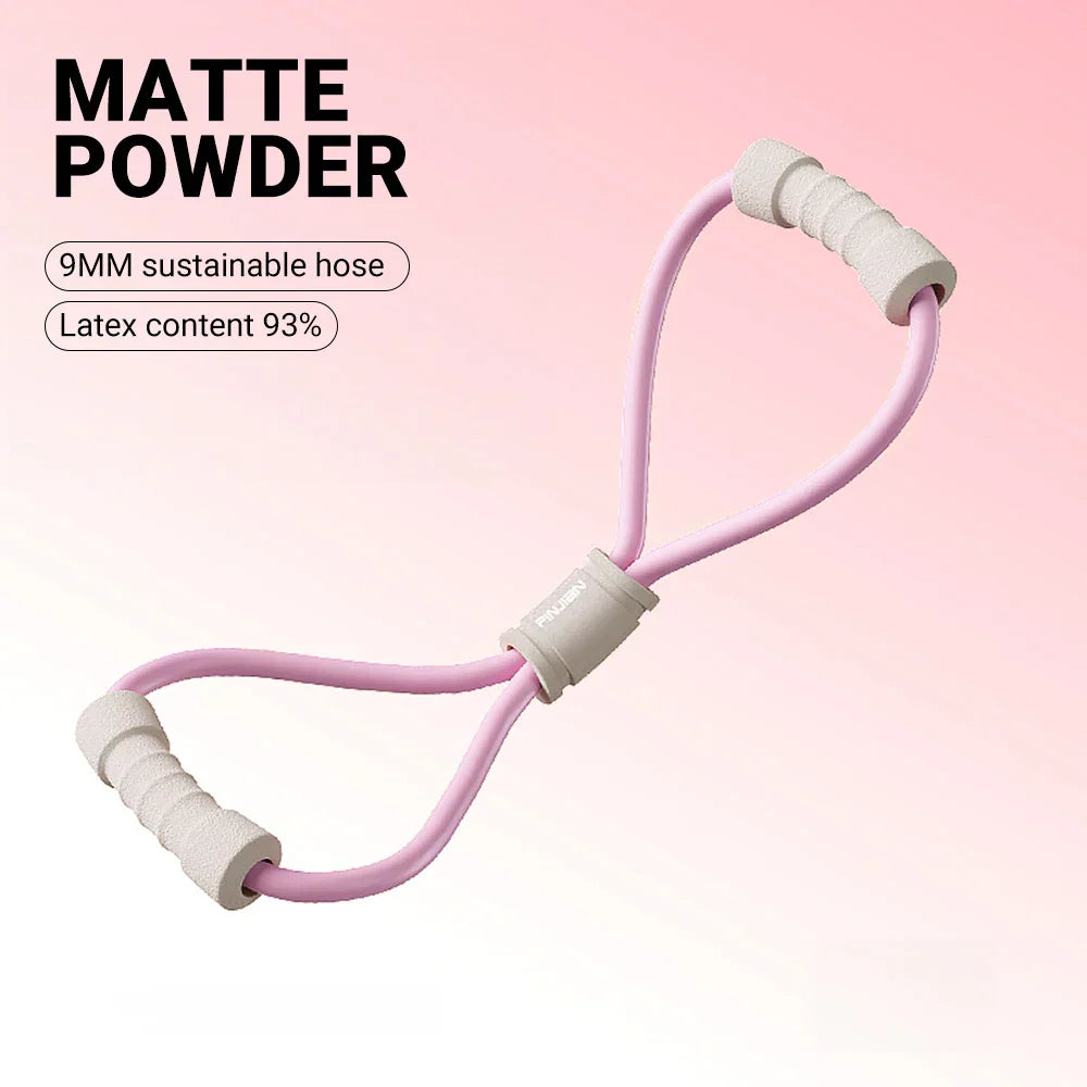 Tension Rope Yoga Gym Latex Rubber Arm Resistance 8-shaped Fitness Strength Equipment Home Gym Chest Expander Elastic Band