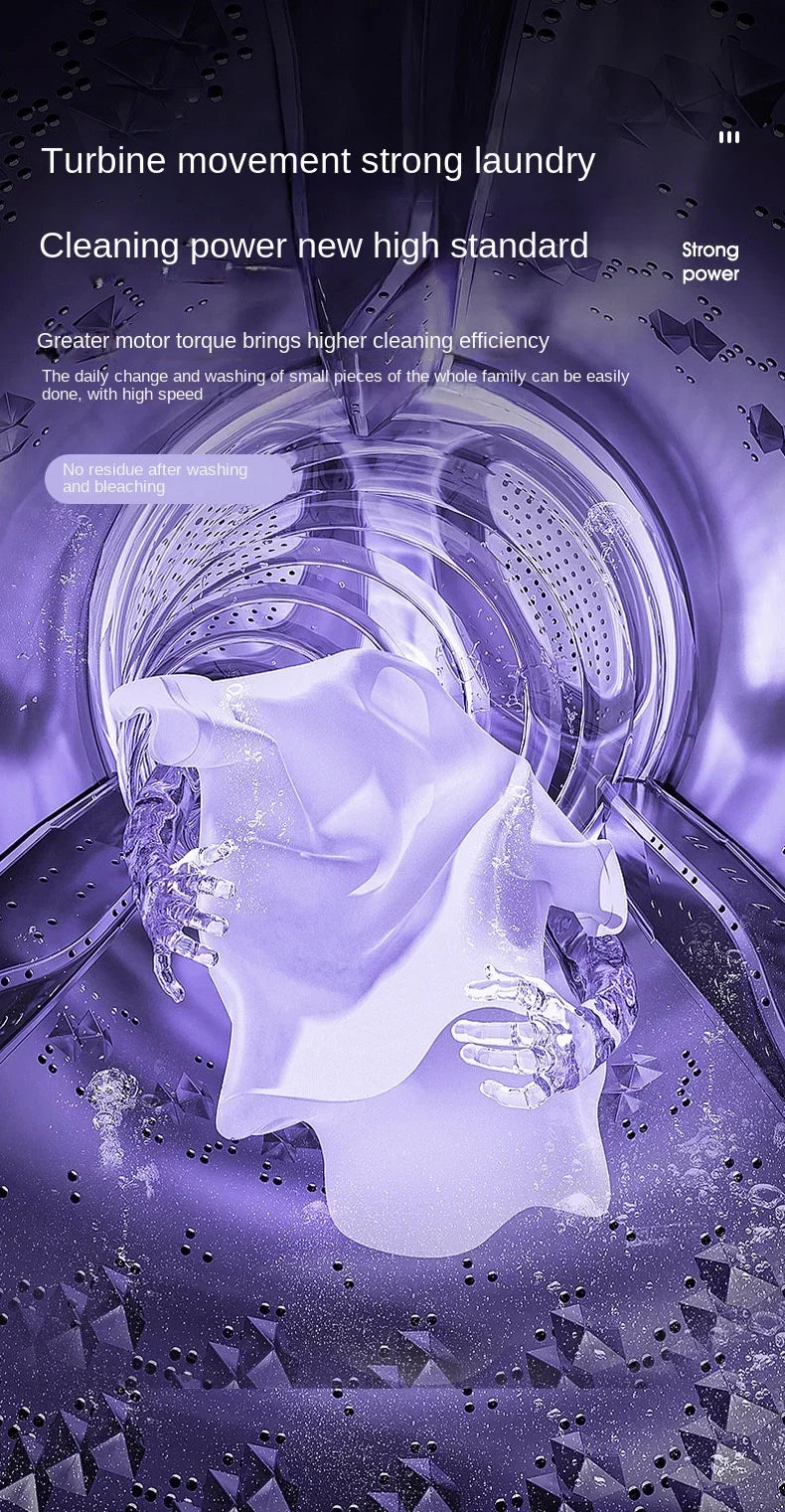 6.5L Portable Small Foldable Washing Machine with Spin Dryer For Socks Underwear Panties Washer Household Mini Washing Machine