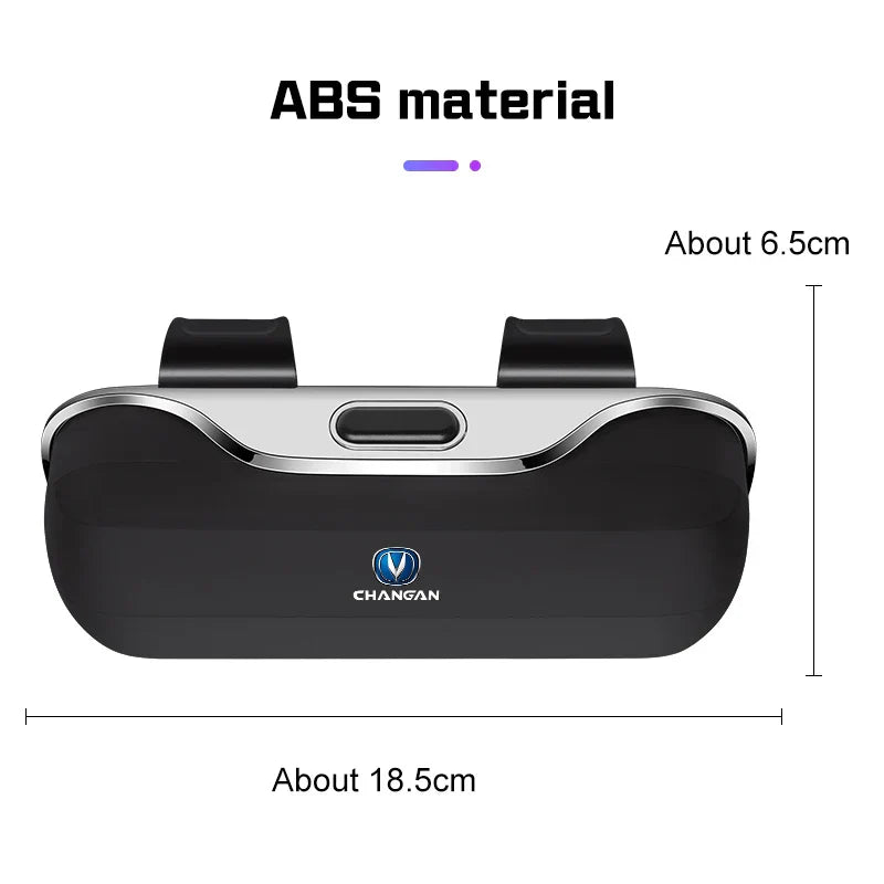 Car Glasses Box For Changan UNIK UNIV UNIT CS75 PLUS CS95 CS35 PLUS Alsvin CS55 Auto Sun Visor Eyeglass Case Sunglasses Holder