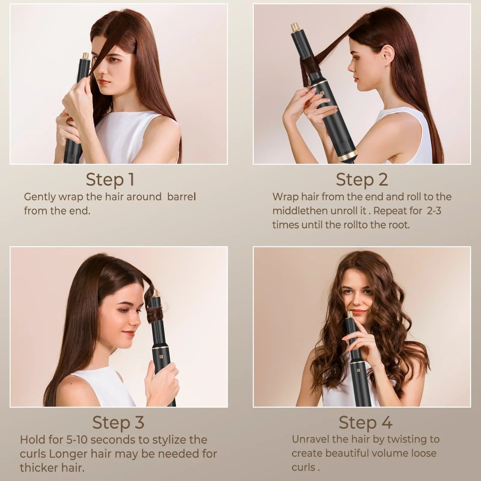 5 in 1 Multifunction Air Styler, Hot Air Brush, Hair Dryer Brush, Thermal Brush Magic Styler, Hair Dryer Brush