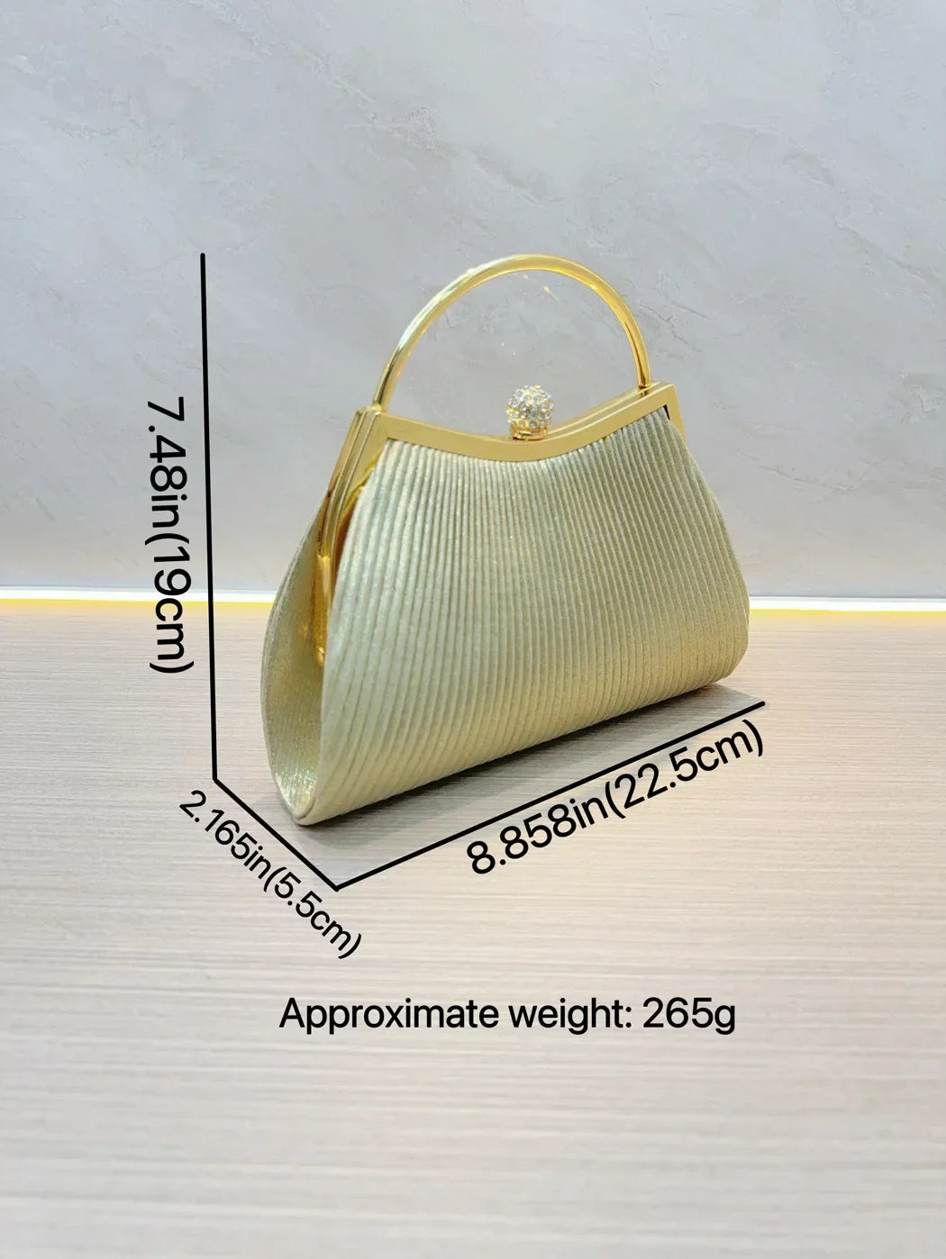 Fashion Women Evening Bag Elegant Glitter Pleated Ladies Clutch Party Wedding Shoulder Bags Banquet Handbag