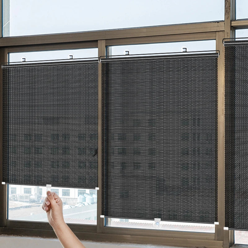 Black Out Blinds Roller Drilling Drill Blackout Shades Curtain Rollers for Window Roll Darkening Blind Curtains Kitchen Shutter