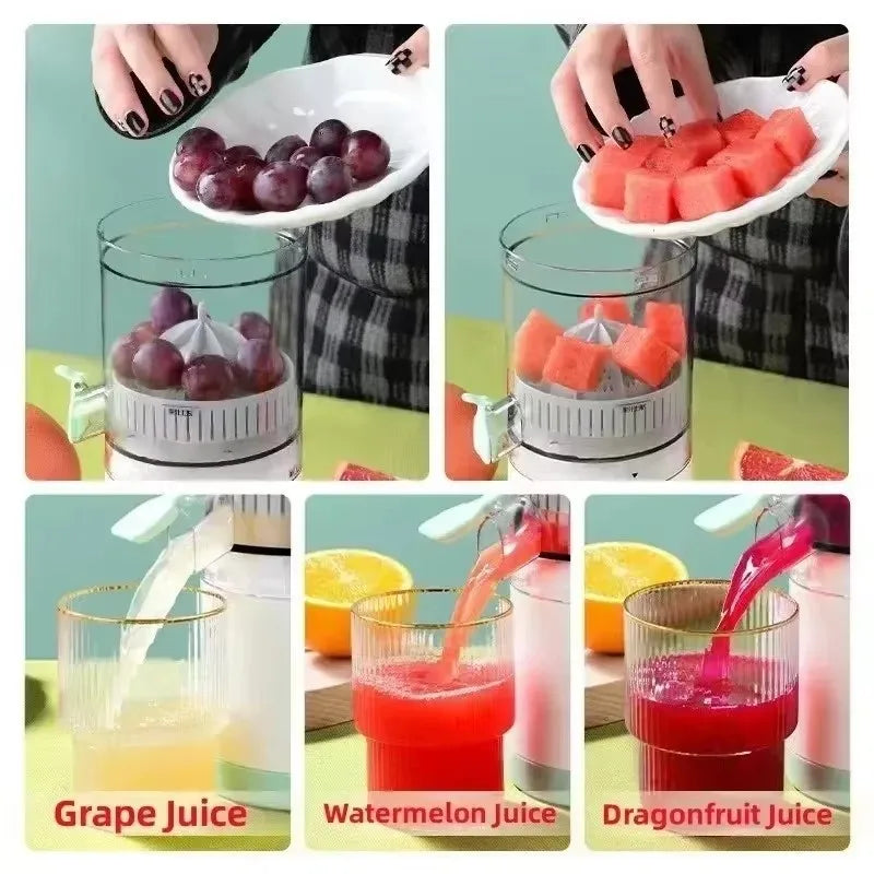 Wireless Juicer Automatic Orange Lemon Juicer USB Charge Juice Separator Portable Fruit Extractor Squeezer Pressure Juicers