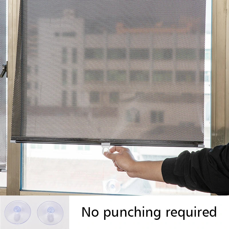 Black Out Blinds Roller Drilling Drill Blackout Shades Curtain Rollers for Window Roll Darkening Blind Curtains Kitchen Shutter