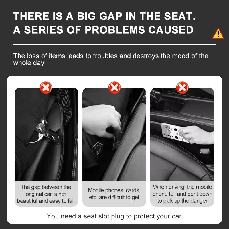 2pc Car Seat Gap Filler Waterproof Car Seat Gap Plug Strip For Audi A5 A3 A4 A6 A7 A8 Q2 Q7 Q3 Q5 Q8 B5 B6 B7 B8 B9 Q7 8P 8V 8L