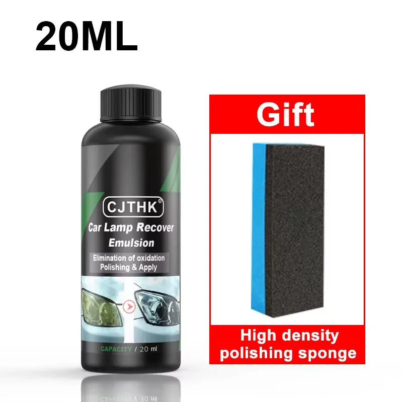 Car Headlight Restoration Polishing Kits Headlamp Scratch Remover Repair Cleaning Paste Remove Oxidation Headlight Polish Liquid