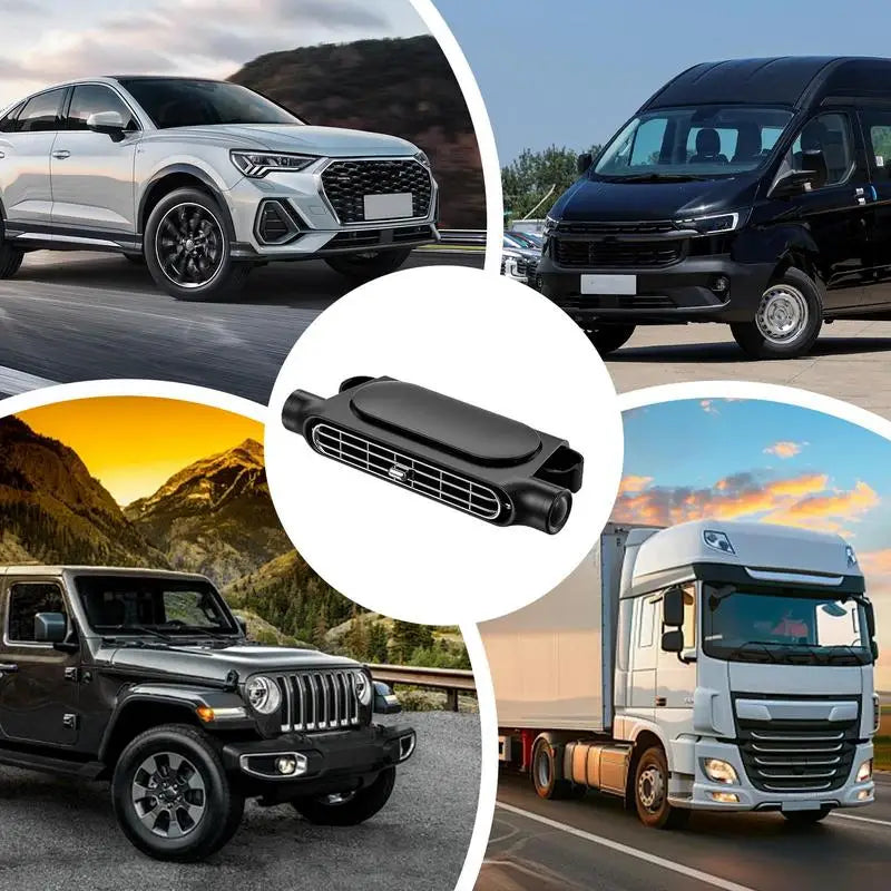 Car Backseat Fan Car Seat Fan Angle Adjustable 3000mAh Rechargeable 3-Speed Adjustable Cooling Devices For Truck Camping Van RV